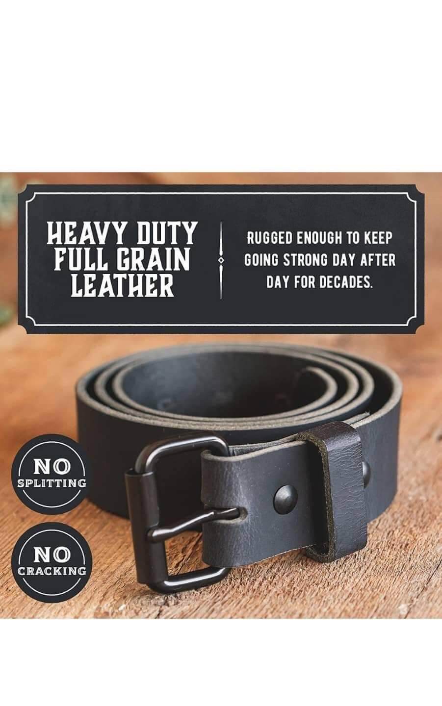 HEAVY DUTY FULL GRAIN LEATHER BELT | Lazada PH