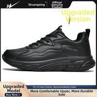 DOUBLE STAR | Waterproof Leather Soft Sole Mens Leisure Sports Shoes