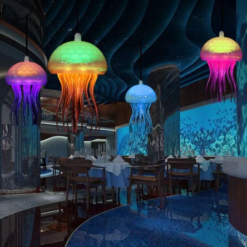 LED Ocean Jellyfish Lights Christmas Tree Jellyfish String Lights Night Lights Colorful Hanging Tree, Fantasy Jellyfish Lights. 