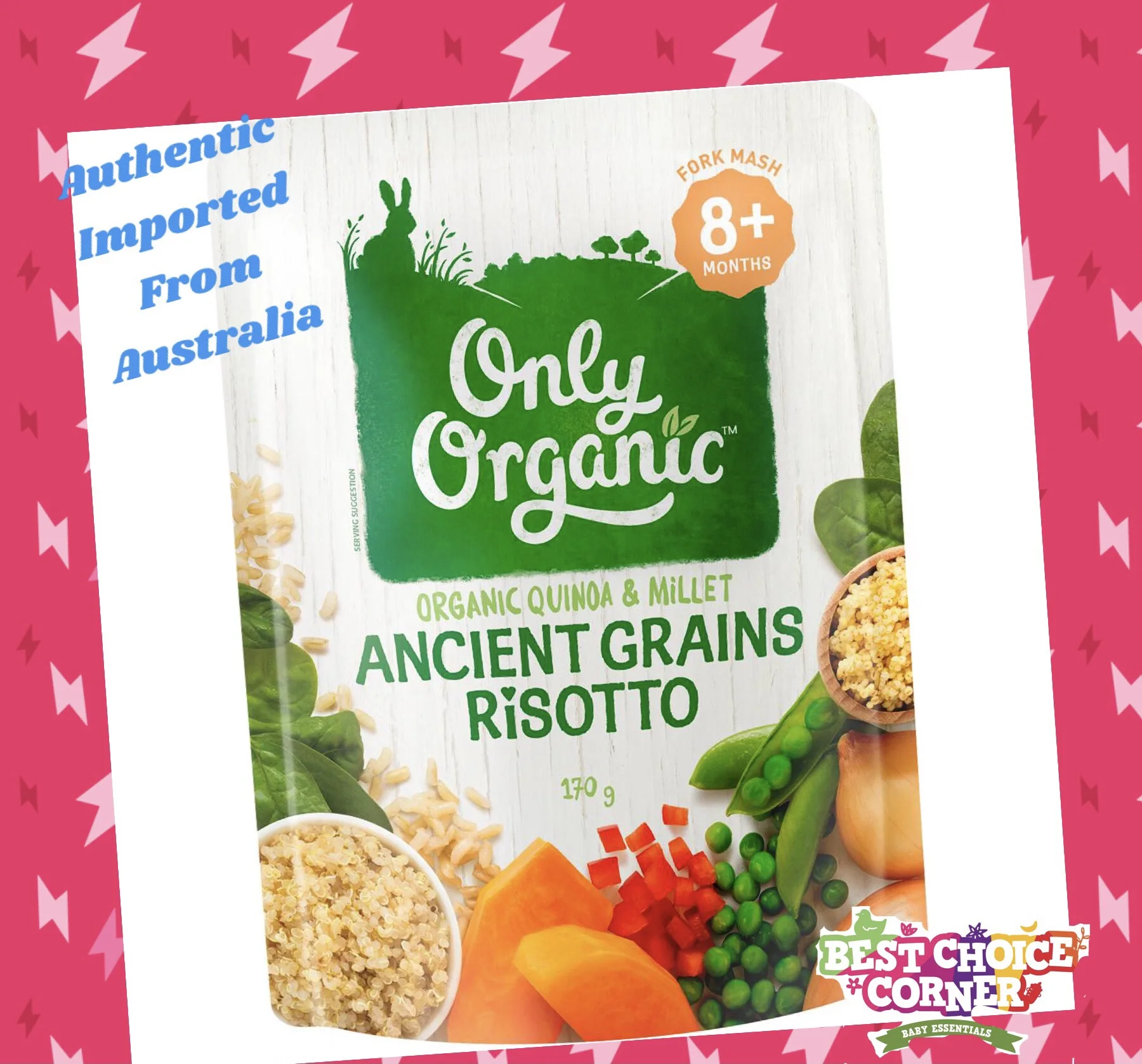 Only Organic Ancient Grains Risotto Baby Food 170g 8 + months