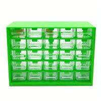 25 Multi-grid Drawer Parts Box Wall-mounted Screw Classification Component Box Tool Case Electronic Components Storage Toolbox