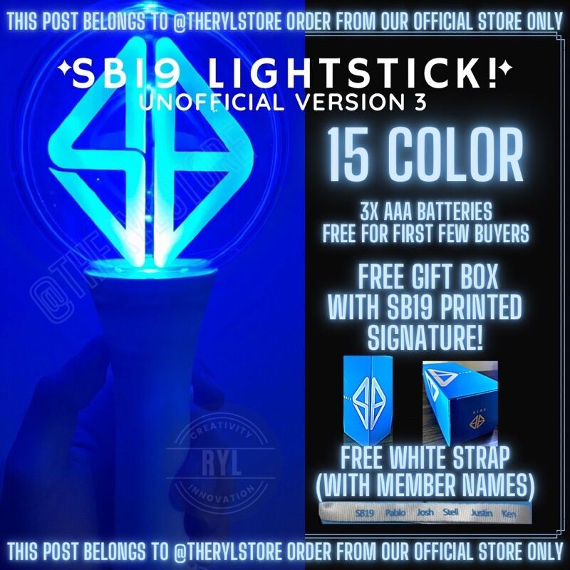 SB19 unofficial Lightstick v3+ - fanmade lightstick