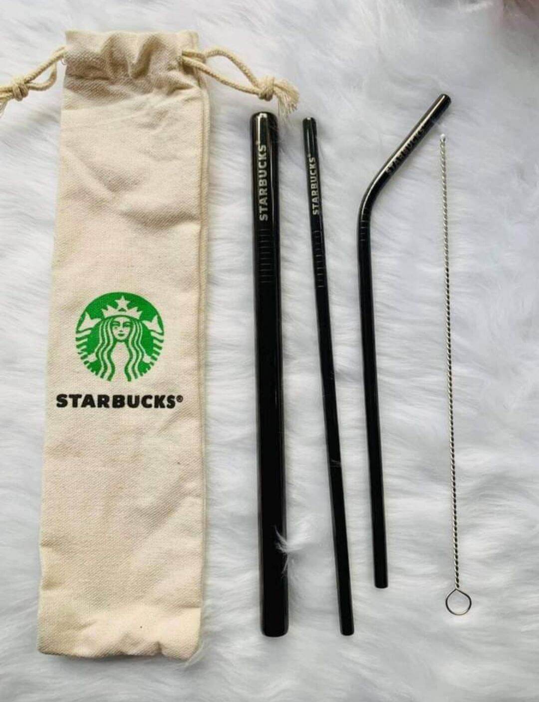 starbucks 3in1 straw set with pouch Lazada PH