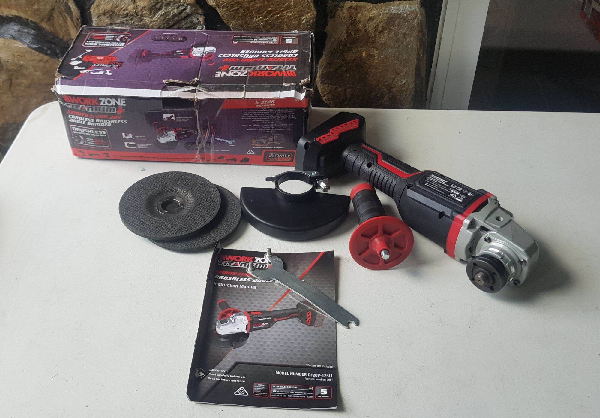 Workzone cordless angle grinder sale