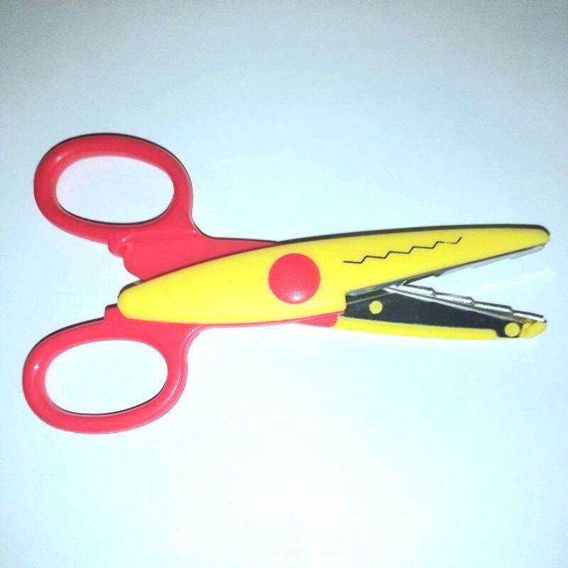 KRYTONE Craft Scissors Colorful Safety Decorative Edge  Scissors Zig Zag Scissors - PAPER SCISSOR