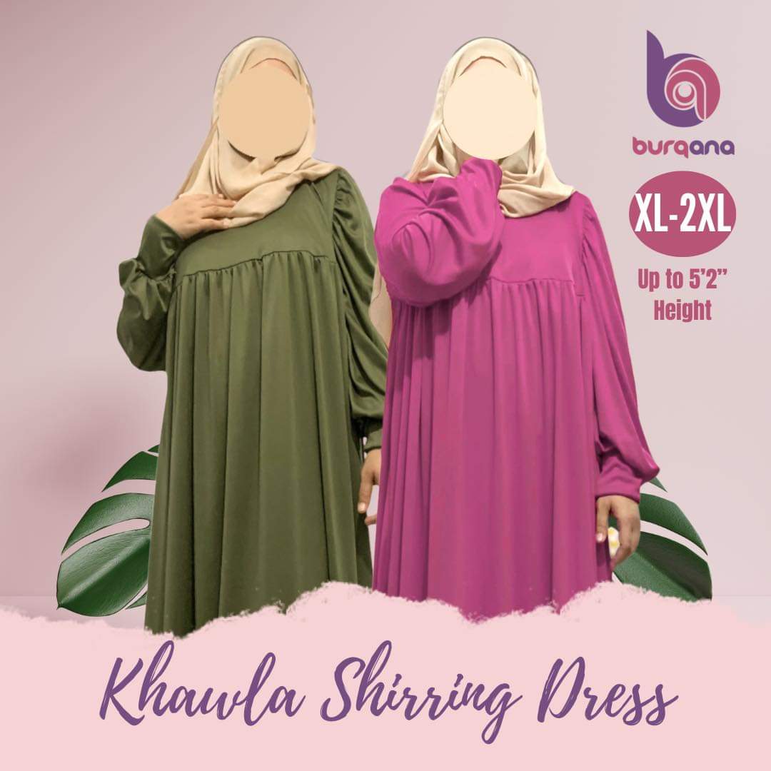 Khawla Shirring Dress Muslim Dress for Women