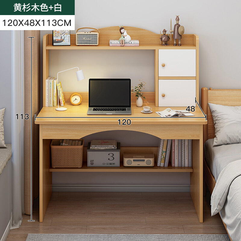 Computer Desk Desktop Bedroom Desk Student Household Desk Bookshelf Integrated Table Simple