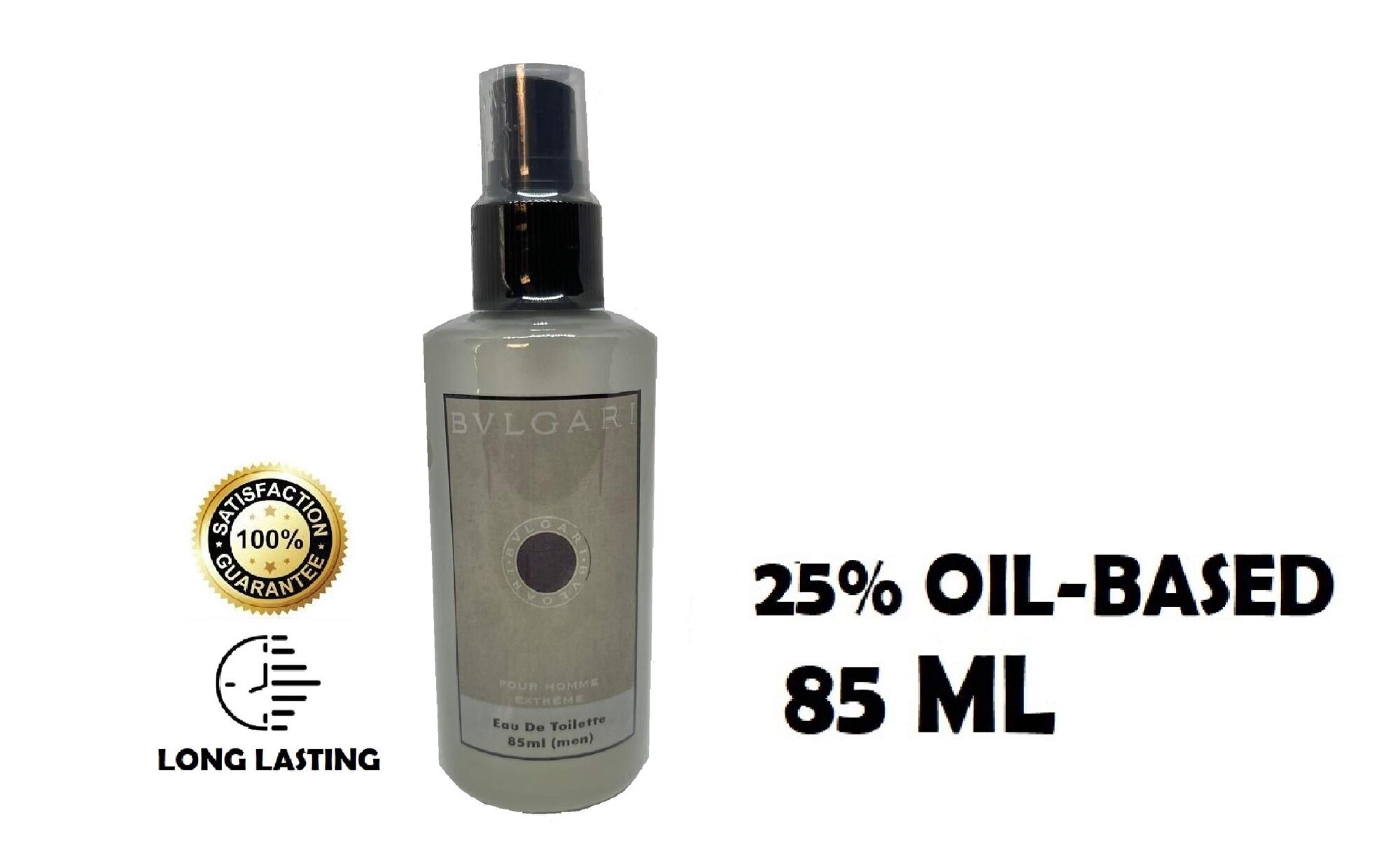 Oil Based Perfume Inspired by Bvl Extreme for men 85ml with 25% oil-based/ Long lasting/Affordable and hypoallergenic