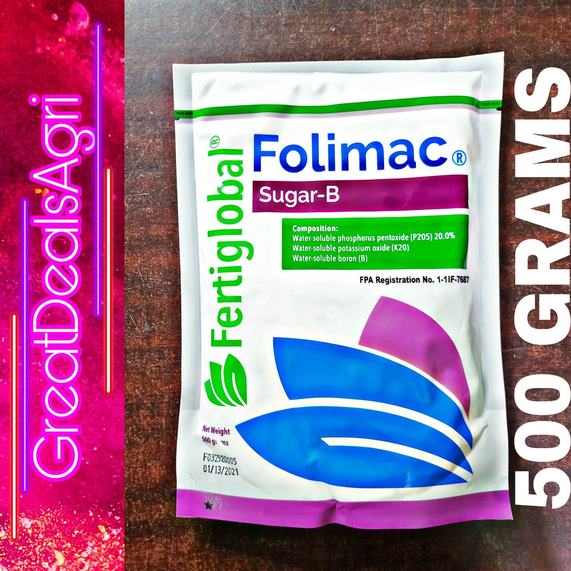 FOLIMAC SUGAR-B FOLIAR FERTILIZER (500 GRAMS) BY AVC | Lazada PH