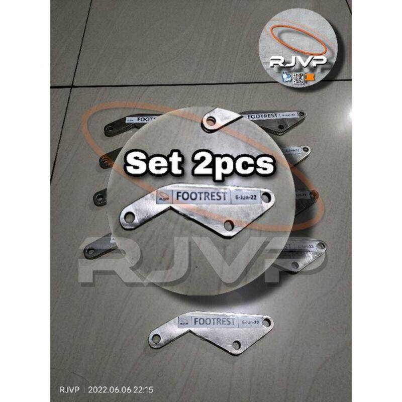 Honda XRM / RS 125 Series Footrest Bracket Pure Stainless 5mm Thickness