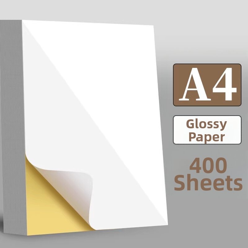 Non-stick Adhesive A4 Stickers Matte Surface Laser & Inkjet Printable