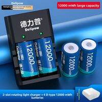 Delipow | Large Capacity Fast Charging D Battery 1.5V Lithium