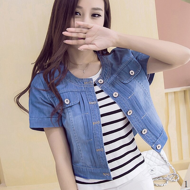 Buy Denim Jacket Short Sleeve online 