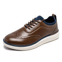 HOBIBEAR | Leather Retro Fashion Comfortable Soft Bottom Slip-resistant Wear-resistant Lightweight Shock-absorbing Oxford Shoes