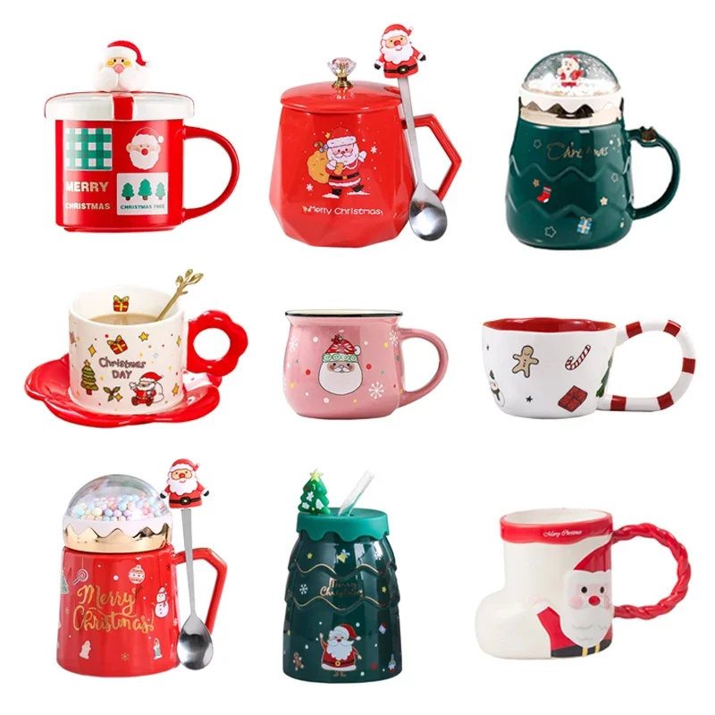 Product photo of Christmas Ceramic Mugs in Multiple Styles from its Lazada listing