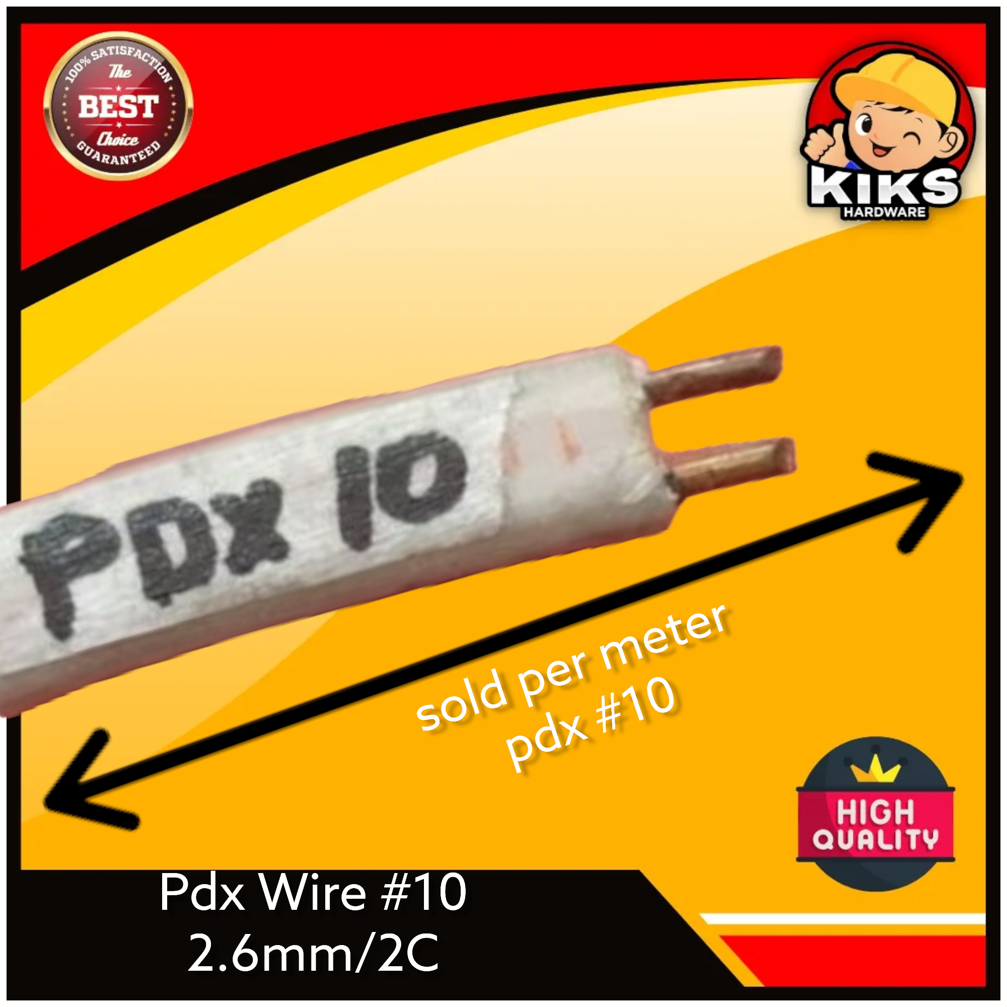 Pdx 10 Electrical Wire (2.6mmC) per meter | Lazada PH