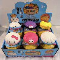 TOPTOY | Rainbow Mysterious Small Cage Buns Slow Rebound Toys Soft Pinch Decompression Toys Anti-Stress Sensory Toys Relieve Anxiety