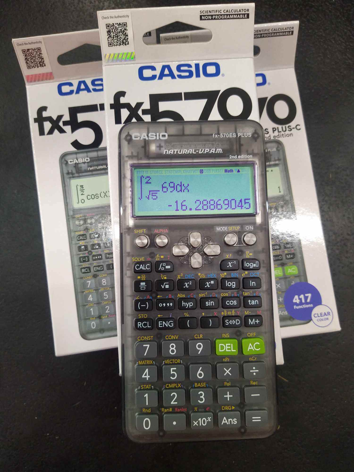AUTHENTIC CASIO FX 570ES PLUS 2nd EDITION Scientific Calculator