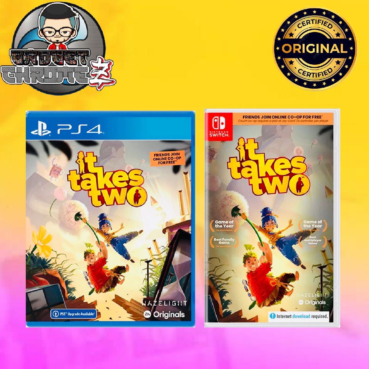 NEW AND SEALED PS4 Game It Takes Two (Co-op 2 Player Game), Video Gaming,  Video Games, PlayStation on Carousell