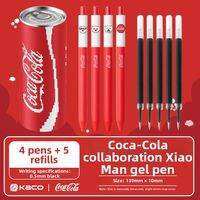 Kaco | Quick-drying Smooth Large Capacity Ballpoint Pen 4 Pieces