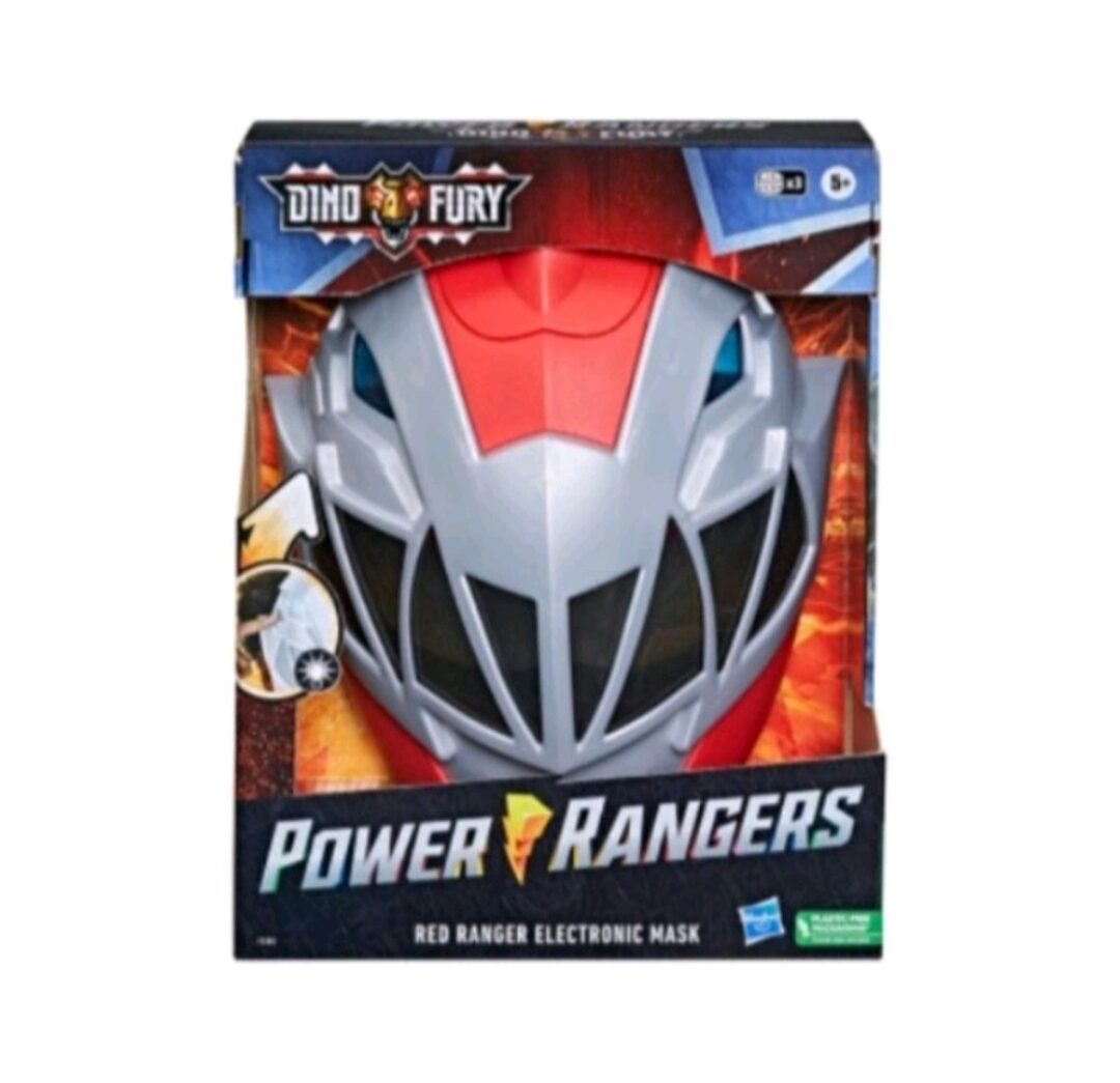 Power Rangers Dino Fury Red Ranger Battle Mask from Hasbro