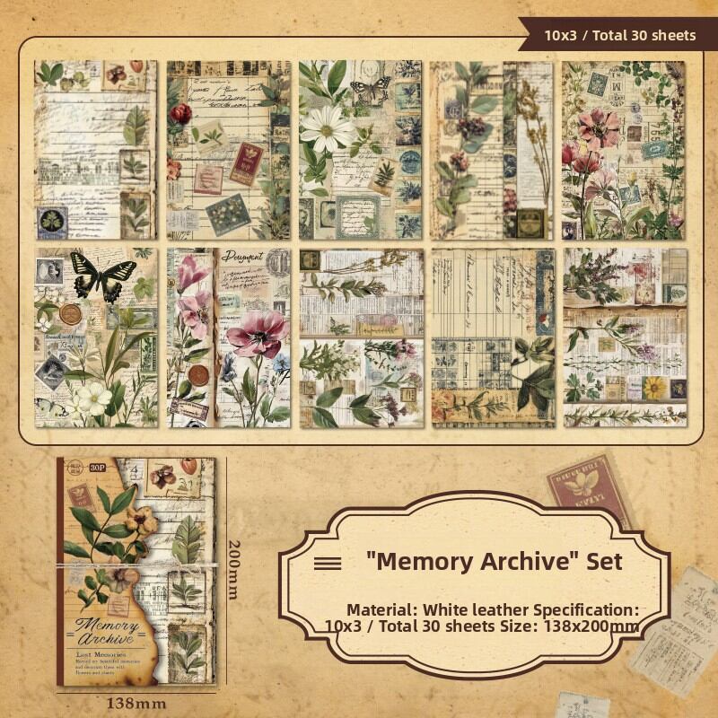 Gimue | Retro Style Scrapbooking Background Paper