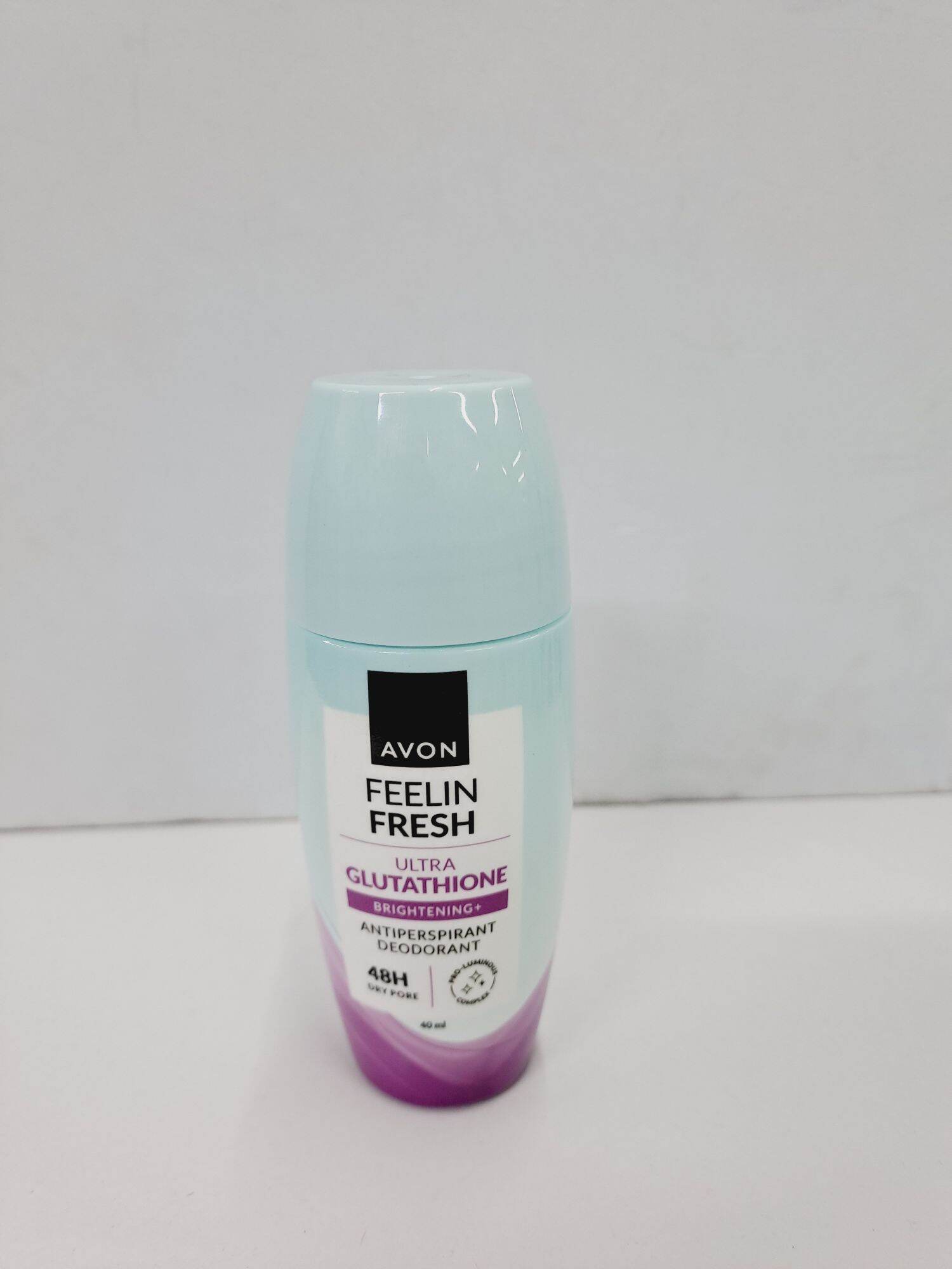 AVON FEELIN FRESH NEW PACKAGING ULTRA GLUTATHIONE ANTIPERSPIRANT DEODORANT ROLL ON 40ML Single Item Purple Deodorant Deodorant For Daily Use - Lazada