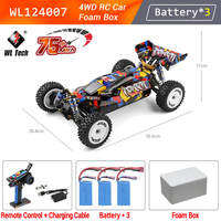 WLtoys | New WLtoys 124007 124017 1:12 Brushless RC Car 4WD 75KM/H One Hand 2.4G Remote Control Racing Off-Road Drift Toys Boys Kids Gift