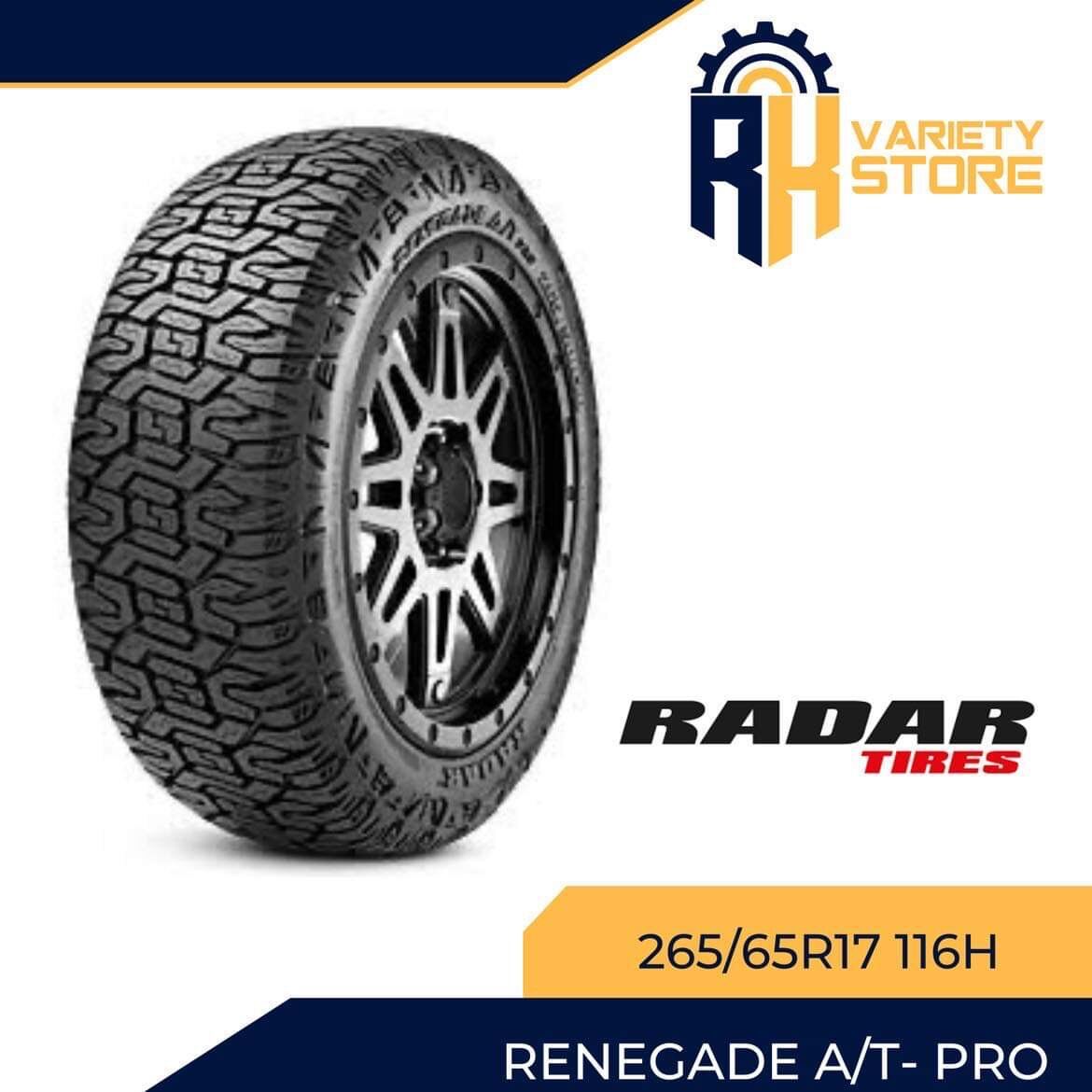 RADAR THAILAND 265/65R17 116H RENEGADE ALL TERRAIN A/T-PRO SUV FOR ...