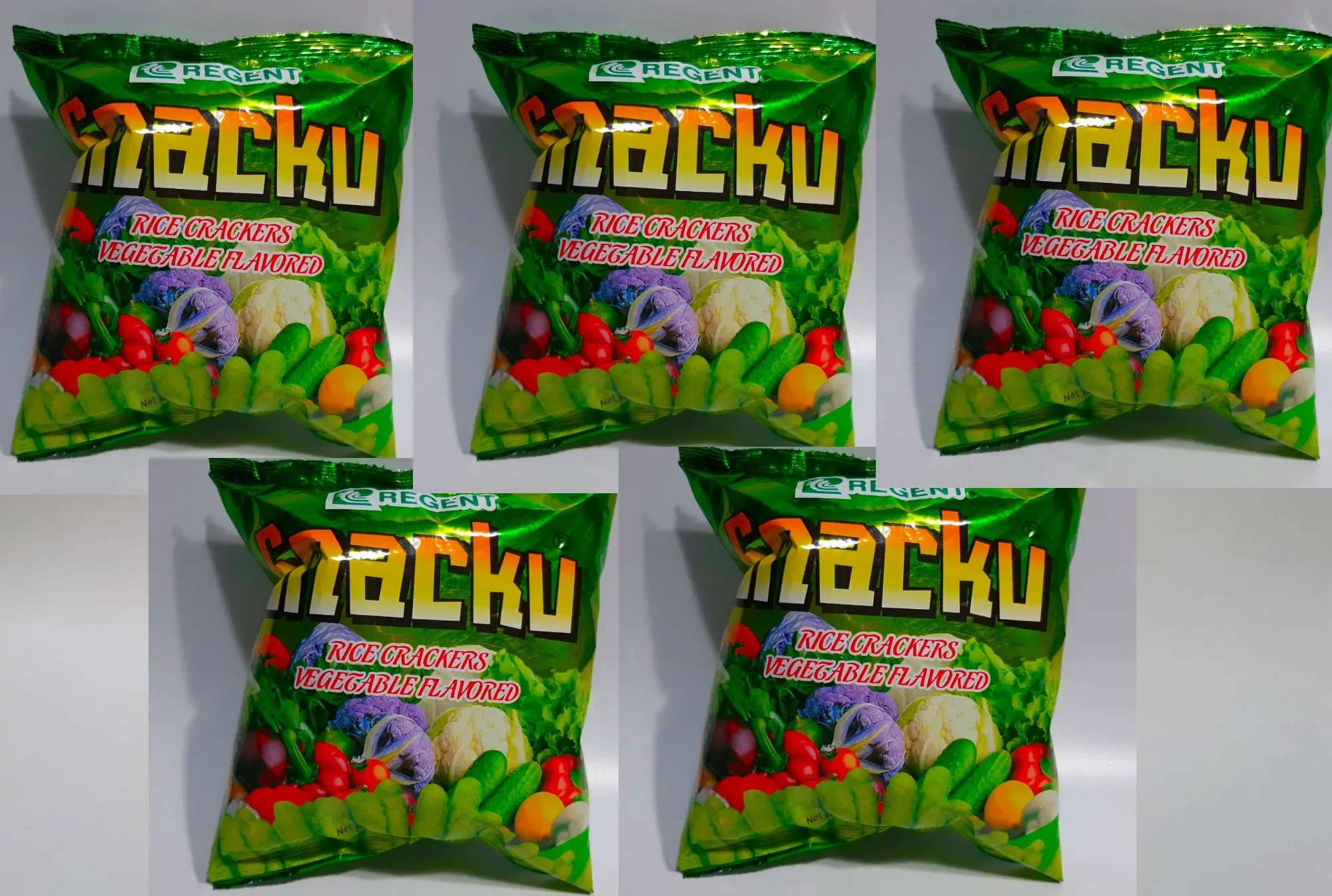 5 Packs of Snacku Rice Crackers (25g)