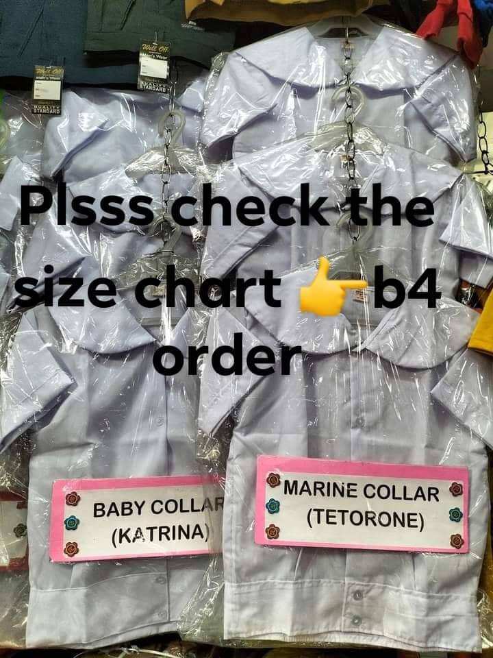 SCHOOL UNIFORM BABY COLLAR AND MARINE COLLAR