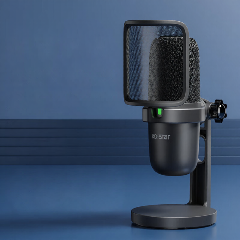 USB Wired Noise-reducing Microphone for Live Streaming and Recording