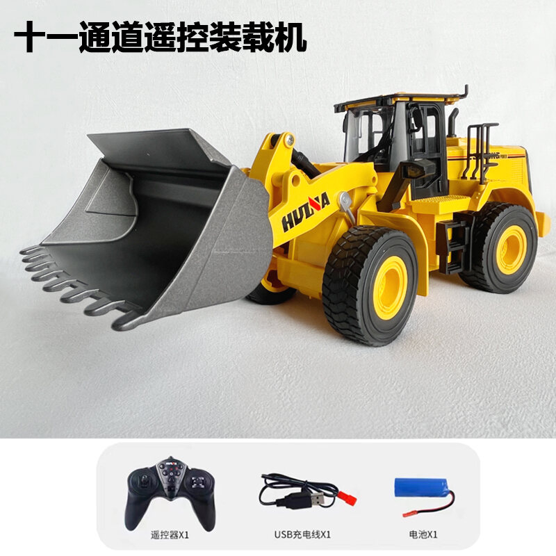 Huina Hydraulic Loader Forklift Remote Control Screw Rod Full Alloy ...