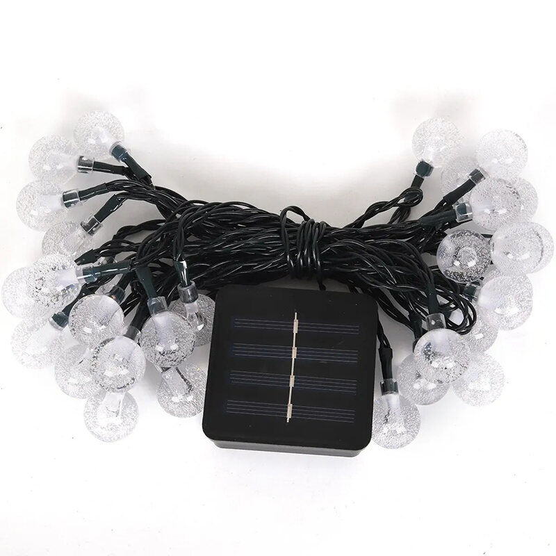 LED String Light Solar Fairy Lights 5m 20LED Warm Light Waterproof Outdoor Garden Wedding Decoration Christmas Lamp Box Packed. 