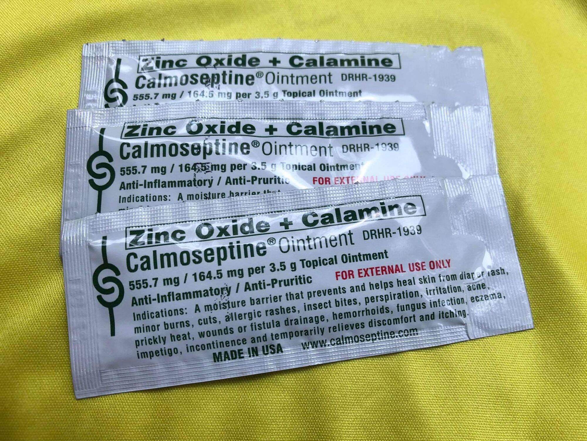 Zinc Oxide + Calamine  3.5g / sachet Ointment