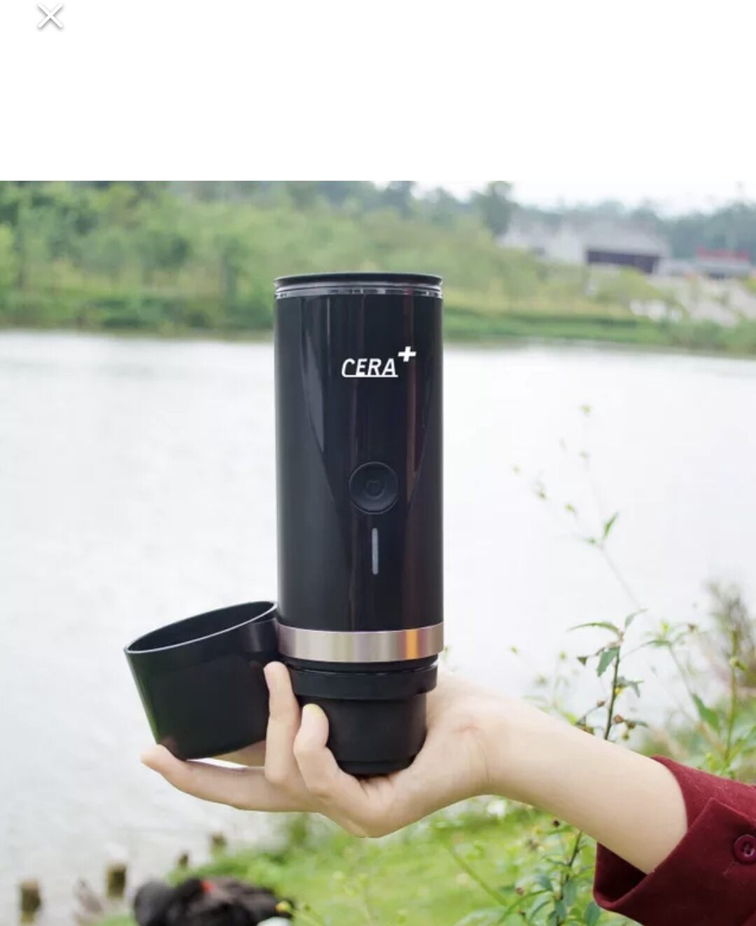 Cera + Portable coffee maker (PCM01)portable 2in1 Espresso machine maker (For Grind coffee and Nespresso Capsule). 