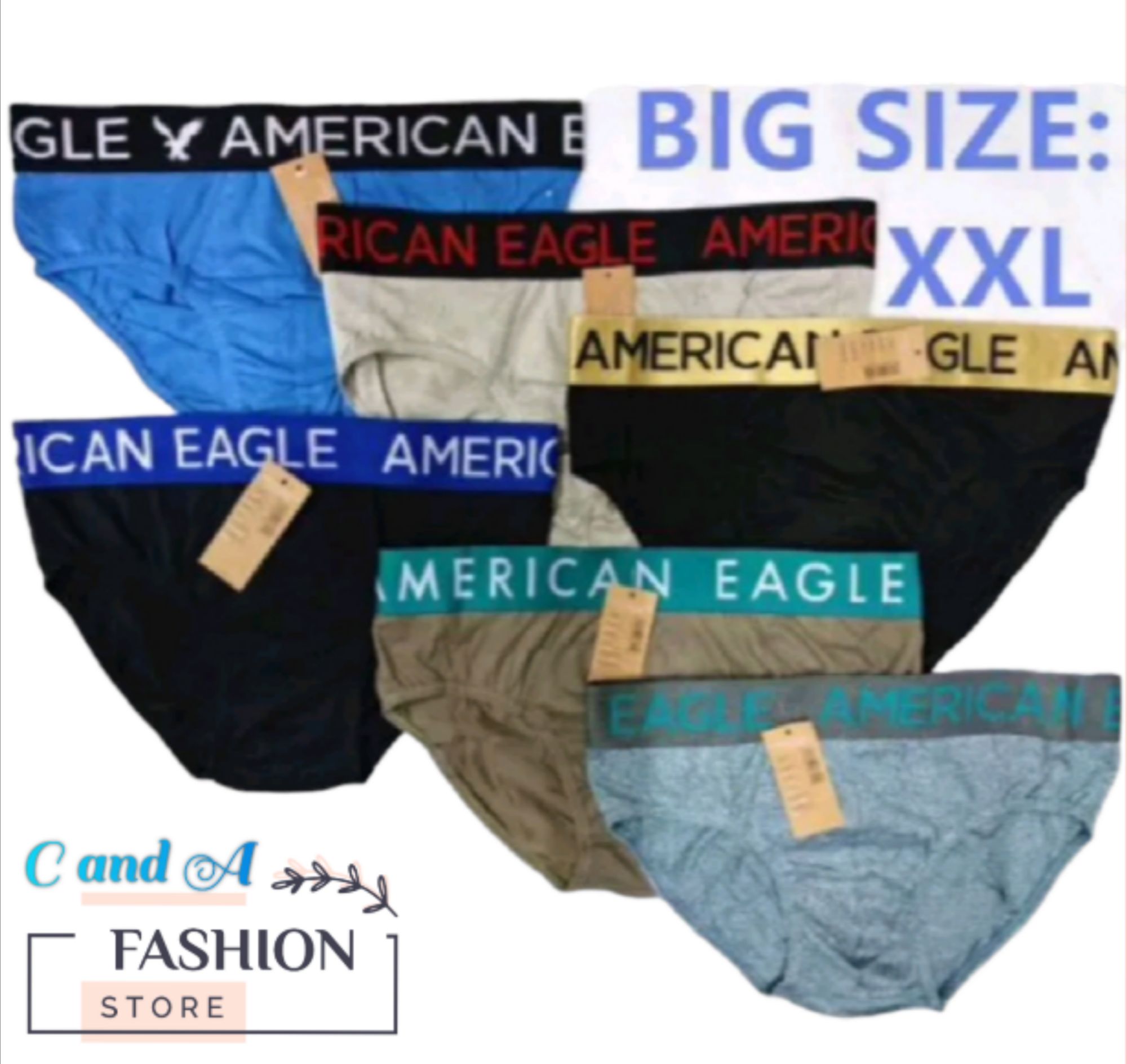 American Eagle Mens 3-Tone Underwear Boxer Briefs, Philippines