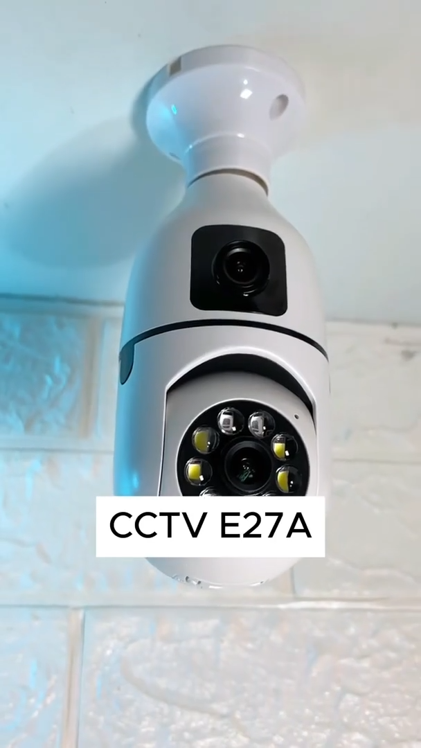 V380 Pro Bulb Dual Lens CCTV Camera To Cellphone Camera No Wifi Needed ...