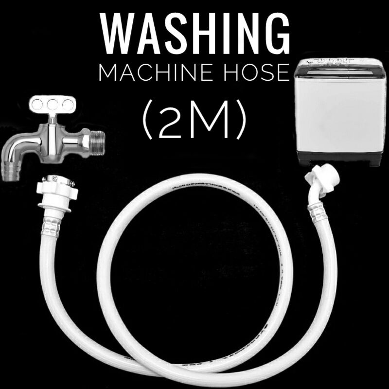 2meters Inlet Thread Flexible Washing Machine Inlet Hose, Universal