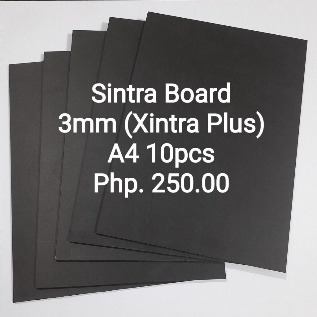 3mm Black Sintra Board (xintra plus) A4 - 10pcs | Lazada PH