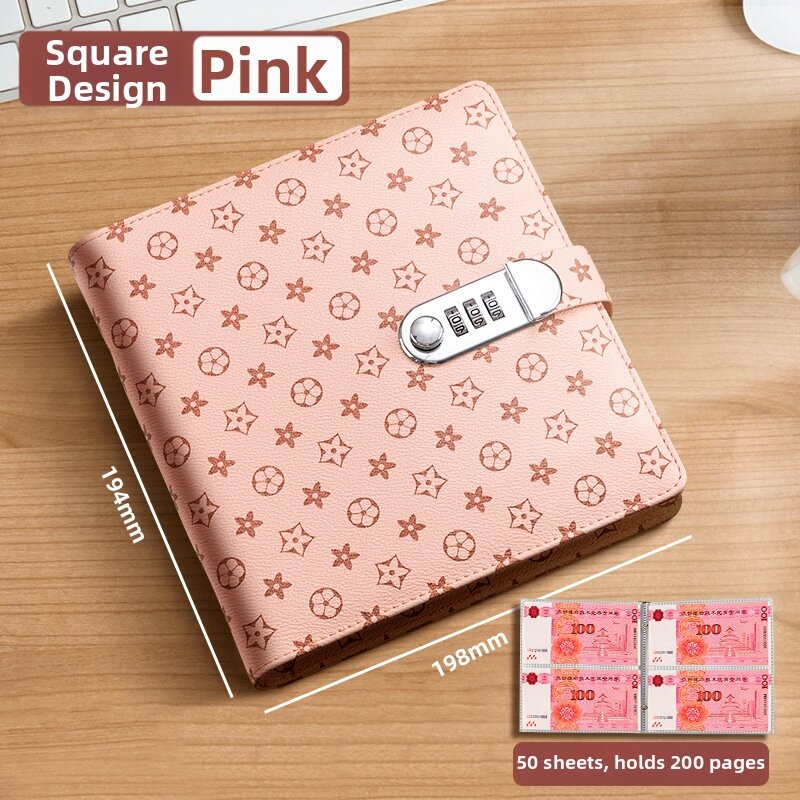 DIANXUAN | Large Capacity Receipts Holder RMB Collection Book Children-friendly Trendy Storage Bag