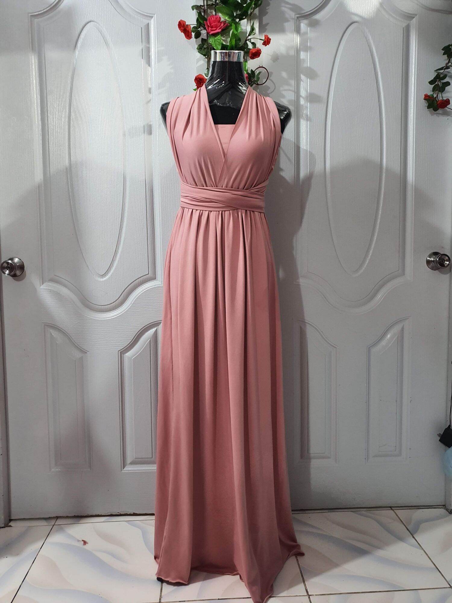 NUDE PINK INFINITY BRIDESMAID ENTOURAGE PRENUP PARTY CIVIL WEDDING