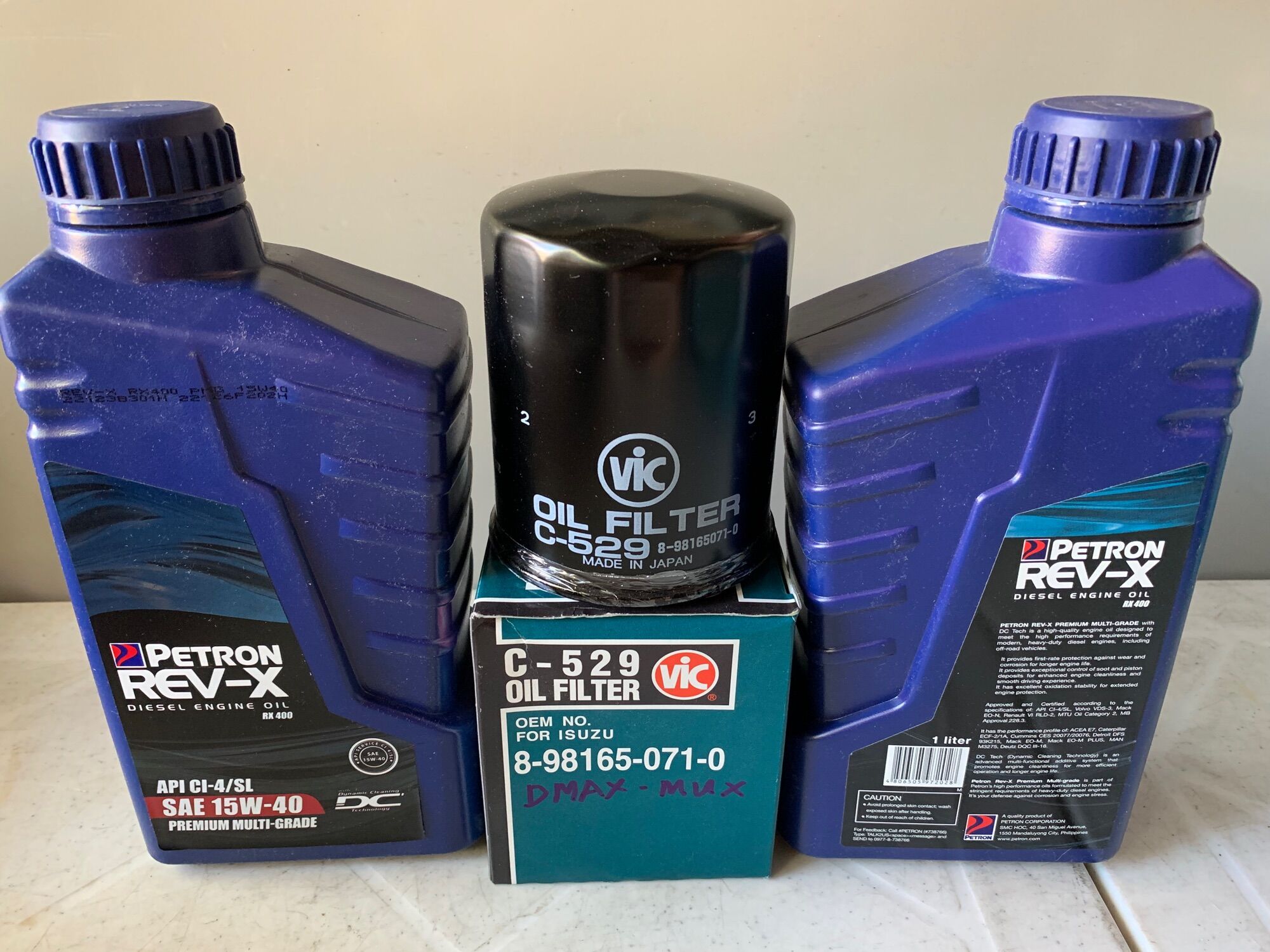 Isuzu Mux Dmax 20132021 (C529) Petron RevX Premium 15W40 CI4/SL