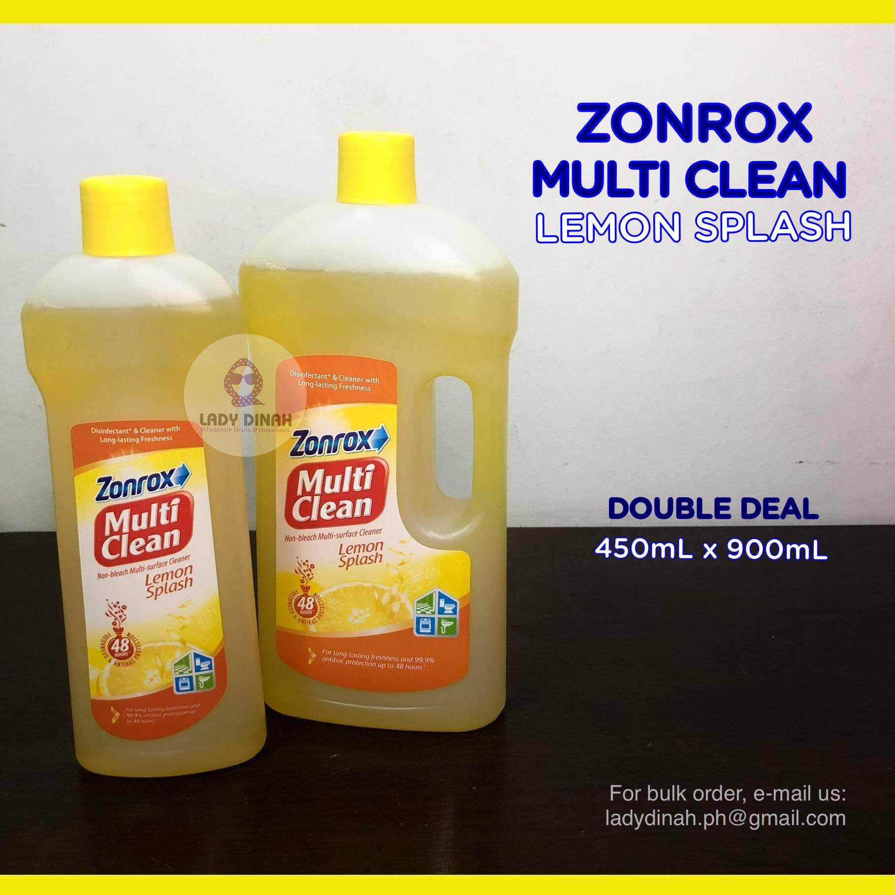 Zonrox Multiclean Nonbleach Multisurface Cleaner 900mL + 450mL COMBO