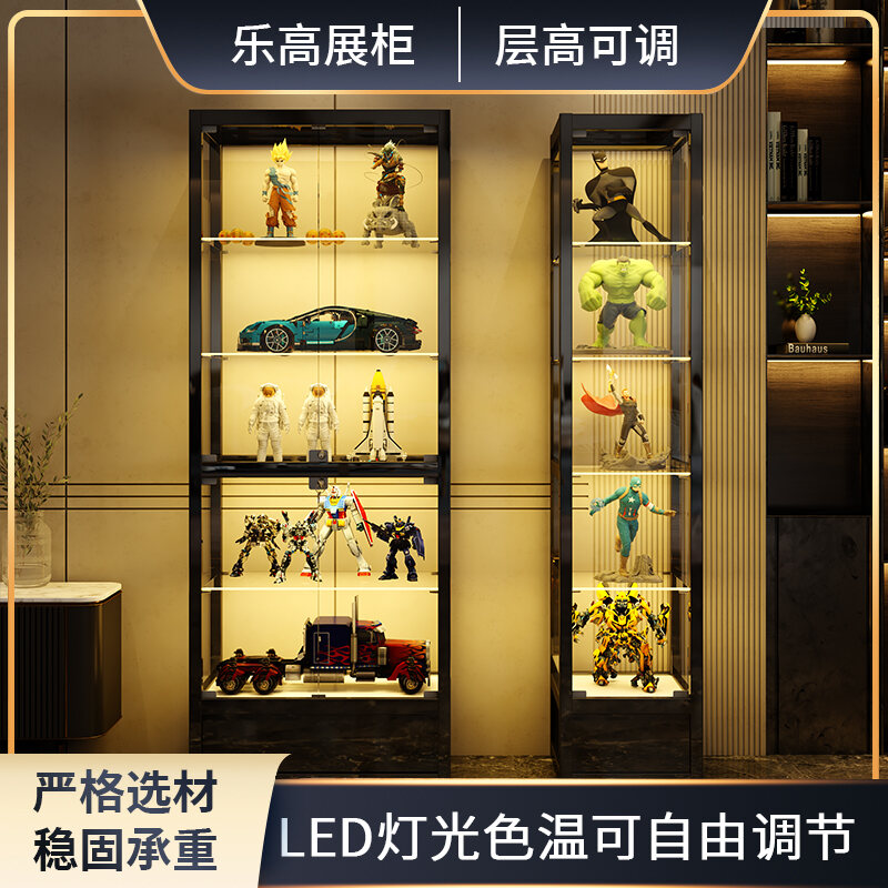 Hand-Made Display Cabinet Gundam Lego Model Statue Glass Display ...