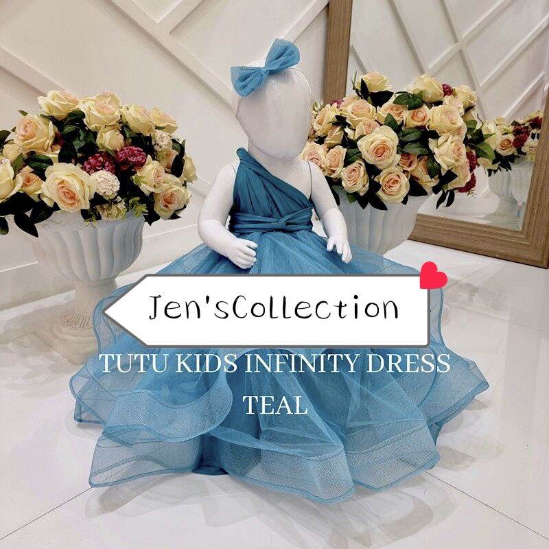 TULLE ADULT INFINITY DRESS BRIDESMAID WEDDING LONG DRESS FREESIZE