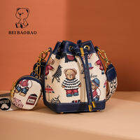 Fashion Shoulder Portable Bear Bucket Bag