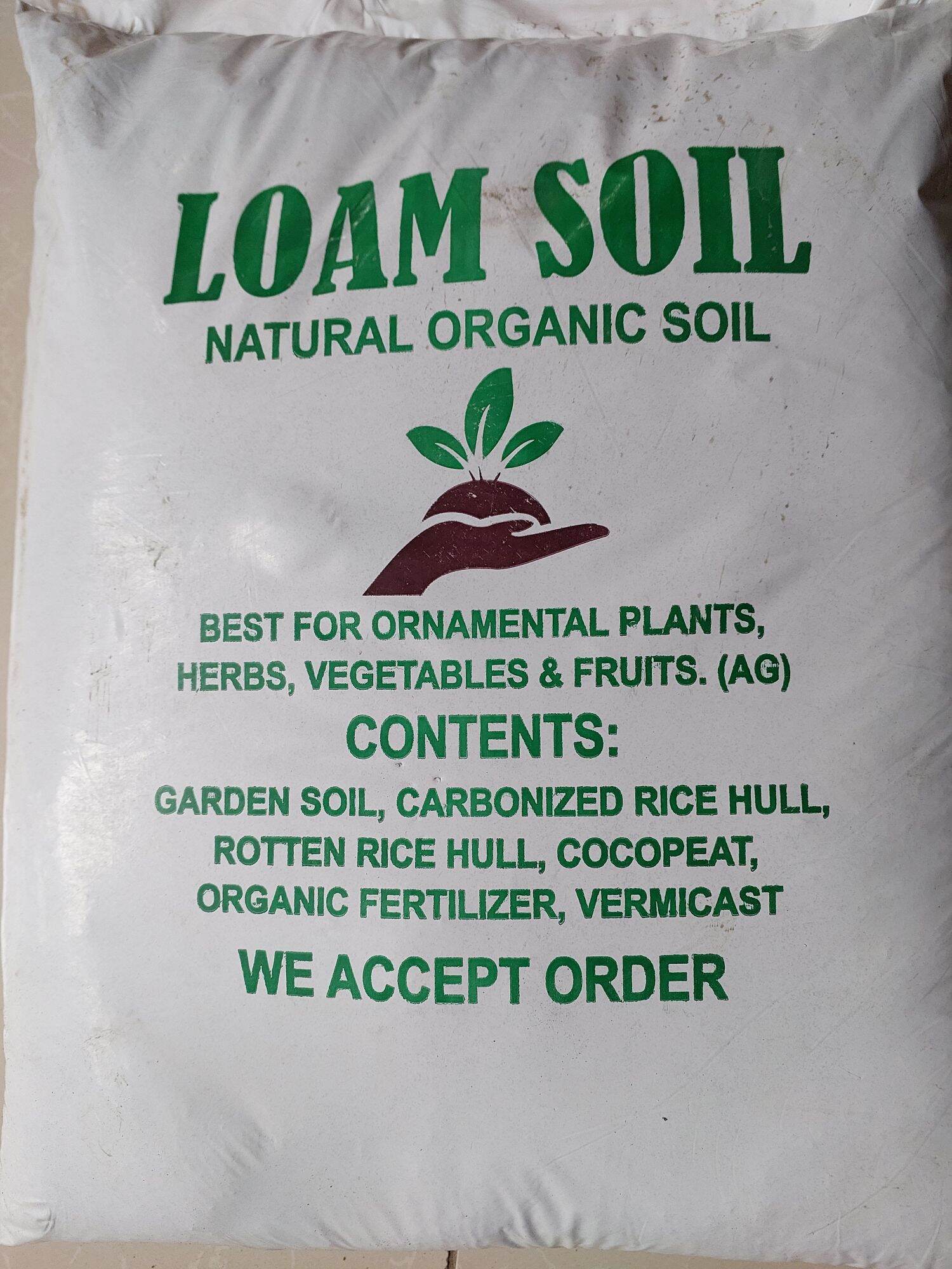 Loam Soil: 8-10kg per bag, 1-2 bags per order (