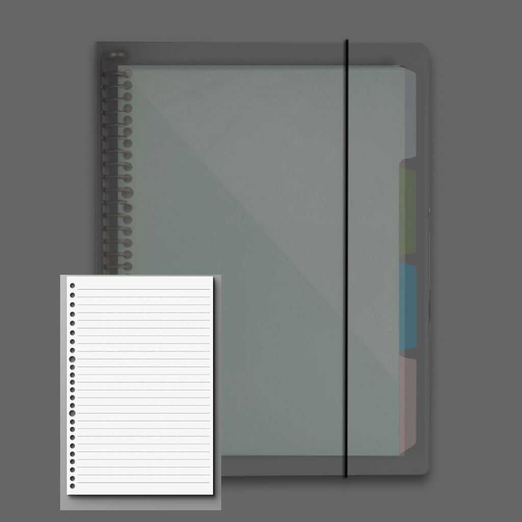 B5 binder notebook PPshell notebook simple style Loose Leaf Metal Clip