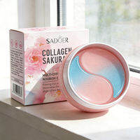 SADOER | 60pcs SADOER Sakura Collagen Eye Mask Anti Dark Circles Eyes Bags Removal Moisturizing Firming Eye Patches Skin Care for Eyes